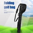 thumbnail image 2 of Bolsa de palos de golf, bolsa de transporte de palos de golf plegable con cremallera con bolsillos convenientes, estuche de entrenamiento de campo de golf portátil para hombres y mujeres negro JFHHH pequeña, 2 of 5