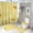AA-3, variant on Cute Bee Pattern Shower Curtain Bathroom Sets Toilet Lid Rug, Bath Mat And Contour Mat, Shower Curtain 4Pcs