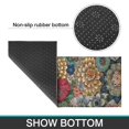 thumbnail image 6 of Colorful Pioneer Flower Pattern Kitchen Rugs Sets Of 2,Anti Fatigue Kitchen Mat Rugs Non Slip Washable,Decorative Kitchen Floor Mats for Kitchen,Sink,Laundry,17"x30"+17"x47", 6 of 7