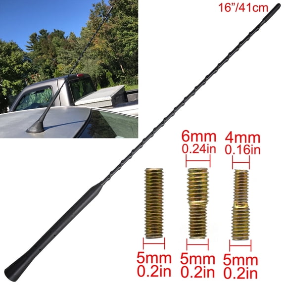 For Toyota Solara 2000 - 2008 16" Antenna Mast Black Aerial Radio AM/FM 40cm
