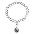 thumbnail image 2 of Dinosaur Jurassic Dinoscape Silver Plated Bracelet with Antiqued Charm, 2 of 5