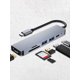 thumbnail image 2 of Shunt Hub USB3.0 Convertidor Powe Splitter Extension Compatible Con Velocidad Transmisión 6 en 1 Lector Tarjetas SD/TF 5.0 Gbps para Computadoras Portátiles Tablet Ipad Rojo, 2 of 9