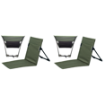 thumbnail image 1 of silla plegable portátil respaldo ligero asiento cojín cómodo verde, 1 of 5