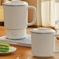 thumbnail image 3 of Portable Electric Kettle, 600ML 600W Fast Boil Foldable Hot Water Boiler with 2 Temperature Control, Stainless Steel Travel Kettle, Tea Kettle, Water Heater for Coffee & Tea, 3 of 7