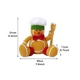 thumbnail image 2 of nvzhuang Christmas Gingerbread Plush Toy, Cute Gingerbread Stuffed Animals Doll Plush Toy, Home Holiday Party Decoration Ornament, 2 of 9