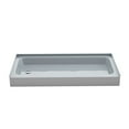 thumbnail image 5 of Voltaire 60 x 30 Shower Pan Base with Left Drain in Glossy Gray, 5 of 7