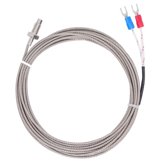 Temperature Sensor, M6 Screw Thread K Type Thermocouple For Industrial Use 4meter