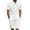 01-white, variant on COOFANDY Men's 2 Pieces Linen Set Casual Henley Shirts Short Sleeve Beach Yoga Shorts Summer Pants Outfits