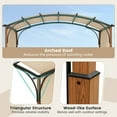 thumbnail image 5 of Spaco 10 x 12 FT Outdoor Retractable Pergola with Retractable Canopy for Patio-Beige, Gazebo for Patio Deck Garden and Beach, 5 of 7