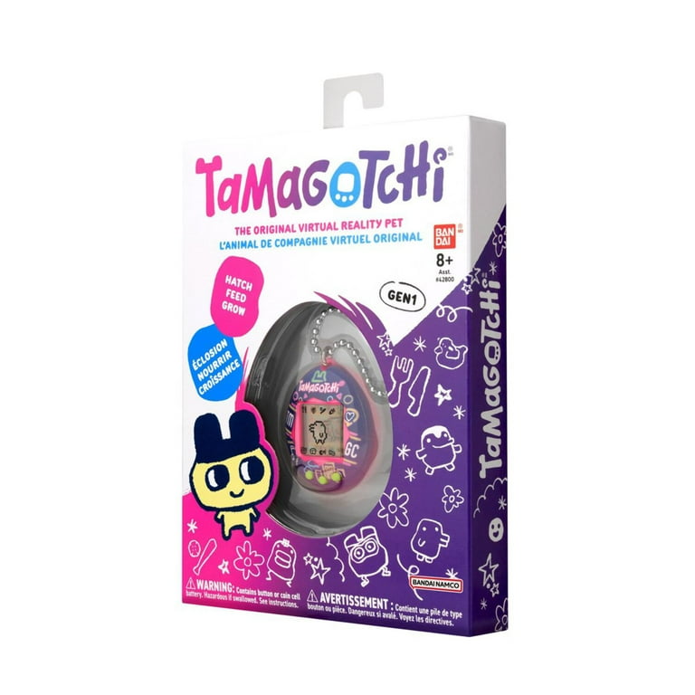 Bandai Namco Tamagotchi Original Neon Lights Digital Pet, Purple