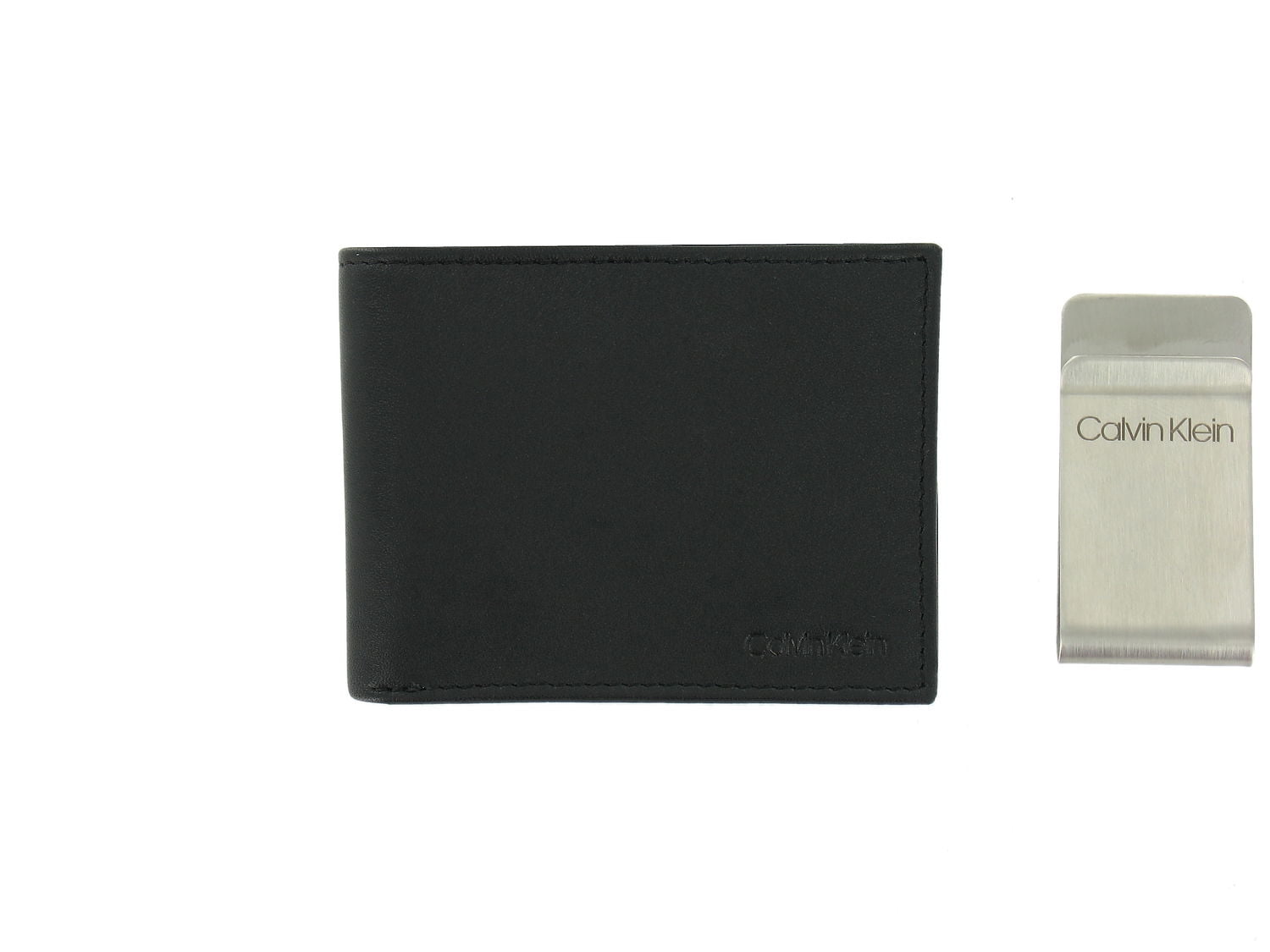 Calvin Klein Men's RFID Protected Bi-Fold Wallet/ Money Clip Set (Black) - Calvin Klein Men's RFID Protected Bi-Fold Wallet/ Money Clip Set (Black) -