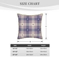 thumbnail image 4 of Kll Heart Check Plaid Decorative Throw Pillow Covers Velvet Soft For Couch Sofa Bedroom Living Room Outdoor -18"X18", 4 of 8