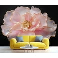 thumbnail image 2 of Peony Floral Wall Mural, 3D Pink Floral Murals For Living Room, Modern Luxury Large Wallpaper, Flower Pattern Hd Photo, Peony Home Decor & Gift 110"W x 79"H (Not Peel and Stick), 2 of 6