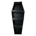 thumbnail image 2 of Gothic Graveyard Light Duty Black Coffin Casket Cabinet Shelving Wall Shelf 30'H, 2 of 11