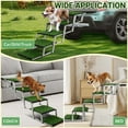 thumbnail image 5 of Extra Wide Dog Stairs for Car, Portable Folding Dog Steps for Large Dogs with Non-Slip Grass Rug for Cars, SUV, Trucks, Lightweight Pet Ramps Supports Up to 200 lb, 5 Steps, 5 of 7