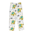 thumbnail image 4 of Goofa Dinosaur on Excavator Printed Soft Pajama Pants for Women, Wide Leg Comfy Casual Lounge Yoga Pants-, 4 of 9