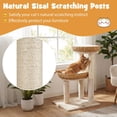 thumbnail image 6 of Hejuchuangli 30-inch Small   Cat Tree, Multi-Level Cute Cat Tower with Sisal Scratching Posts, 2 Comfy Large Perches with Soft Removable Pads, and Hanging Ball, Ideal for Indoor Cats and Kittens, 6 of 9