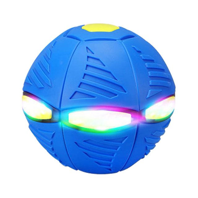 Bolas de juguete para mascotas automáticas Bola de entrenamiento de perros interesante para jugar con mascotas (6 luces azules)