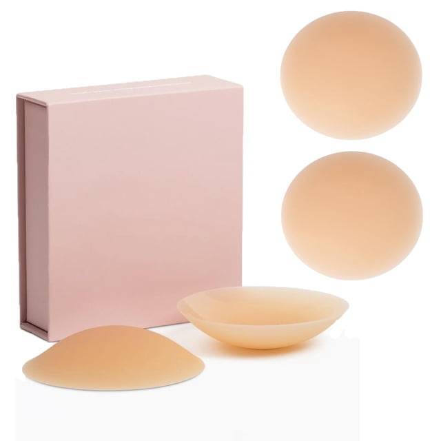 KOKOI Cakes Grippy Seamless Covers,cakes Plus Nipple Covers Full Coverage, Adhesive Cakes Covers Seamless Covers, Cakes Plus Nipple Covers Full Coverage Nipple Covers with Lift - Honey Light2