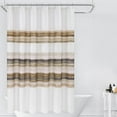 Ombre Stripe Shower Curtain, Oil Painting Abstract Farmhouse Shower