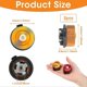 thumbnail image 2 of 2Pcs Gas Bottle Adaptor Stove Connector for Camping Stove Gas Nozzle Convert Refill Adapter Connector Butane Canister to Screw Gas Cartridge (Yellow a, 2 of 5