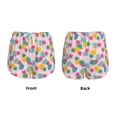 thumbnail image 4 of Disketp Pineapple And Leaves Print Women's Shorts Workout Shorts for Athletic Gym Running Shorts with Phone Pockets Medium, 4 of 8