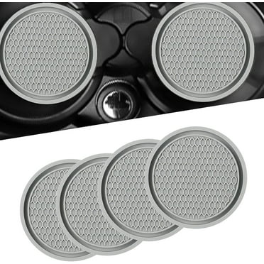 Car Accessories,Car Cup Holder Coaster 4 Pack,Car Cup Coasters for Drinks Absorbent,Cute Car Accessories,Auto Accessories for Women & Men,Gray-4PC