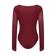 thumbnail image 5 of Blusa sexy de mujer con cuello barco y mangas de encaje - Top ajustado transparente - Poliéster - Elegante para salir por la noche - Combínalo con vaqueros - Tallas S-XXL, 5 of 8