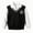 Black, variant on XRoczxe Girls Fake‑Two‑Piece Sweatshirt, V‑Neck Striped Trim Vest‑Style Long Sleeve Preppy Pullover Top Gray