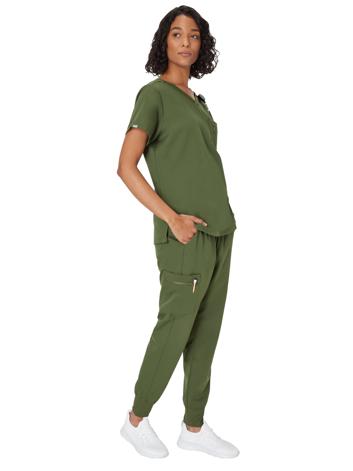 Hanes Women's Scrubs Drawstring Jogger Scrub Pants, Premium, Pockets, Sizes XS - 3XL