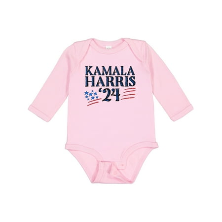 

Inktastic Kamala Harris 24 Vintage Boys or Girls Long Sleeve Baby Bodysuit