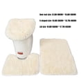 thumbnail image 2 of Soft Bathroom Carpet 3 Piece Bathroom Rugs and Mats Sets Non-Slip Mat Set Toilet Mat Set Bath Mats Set, 2 of 6