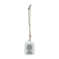 thumbnail image 6 of Modern Ceramic Small Bell Wind Chimes for Garden or Outside Decor - Beautiful Windchime for Patio & Porch Hanging Display - Decorative Outdoor Accent for Home Decoration - 5", White & Green, 6 of 8