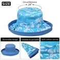 thumbnail image 2 of Tirrinia Bucket Hats for Women with Hawaii Flower Print | UPF 50+ Sun Protection Cap for Garden, Beach, Travel, 2 of 6
