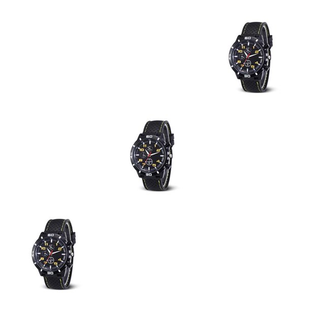 Guardurnaity Reloj de cuarzo con superficie de espejo de plástico para hombre, reloj de con carcasa de aleación para deportes de negocios, Type1 NO1 Guardurnaity CBP186435