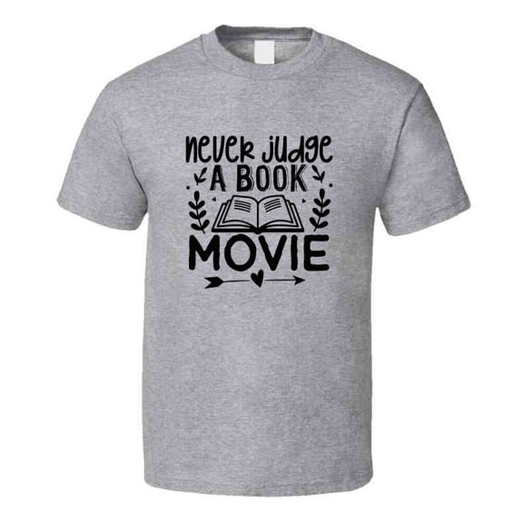 TrendyTees Never Judge A Book Movie T-Shirt Unisex Relaxed Fit Unisex