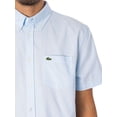 thumbnail image 4 of Lacoste Regular Logo Short Sleeved Shirt, Blue, 4 of 6