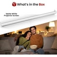 thumbnail image 2 of Pyle Home Prjsm7206 Universal Pull-down Manual Projection Screen (72 Inches Diagonal), 2 of 5