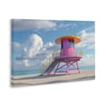 thumbnail image 2 of Stupell Industries Coastal Miami Beach Tower in Pink Canvas Art, 30 x 20, by Creative Studio, 2 of 8
