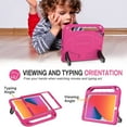 thumbnail image 4 of AVAWO Kids Case for iPad 9th/8th/7th Generation, iPad 10.2 case 2021/2020/2019 with Built-in Screen Protector, Shockproof Lightweight Handle Stand Kids Case for iPad 10.2 9th Generation - Rose, 4 of 9