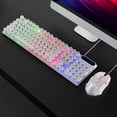 thumbnail image 1 of Retro Wired Keyboard and Mouse Combo,Backlit Typewriter Keyboard with Round Keycaps,1600DPI Wired Computer Keyboard,USB Mouse for Desktop,Laptop and Computer, 1 of 7