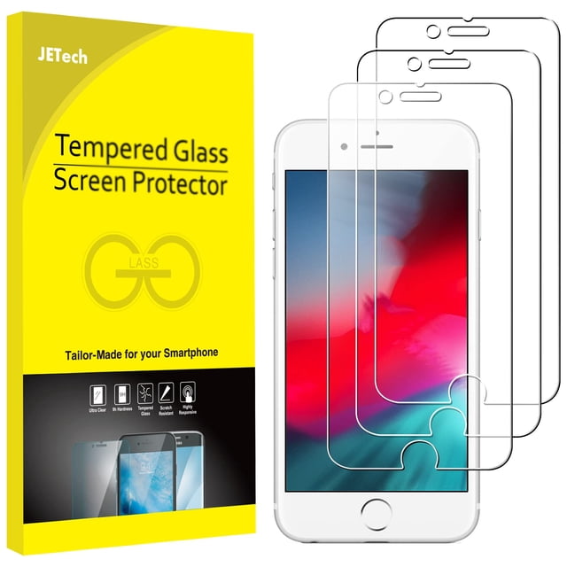 Jetech Paquete De 3 Protectores De Pantalla Para Iphone Se 3/2 (Edición 2022/2020) Iphone 8 Iphone 7 Iphone 6S Y Iphone 6 Película De Vidrio Templado De 4,7 Pulgadas