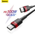 thumbnail image 2 of Baseus-Cable USB tipo C a USB tipo C para MacBook Pro, carga rápida 3,0, 100W, PD, para Samsung, Xiaomi mi, 2 of 4