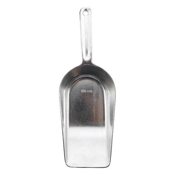 Cuchara medidora Harold Import de aluminio plateado de 7.5 pulgadas
