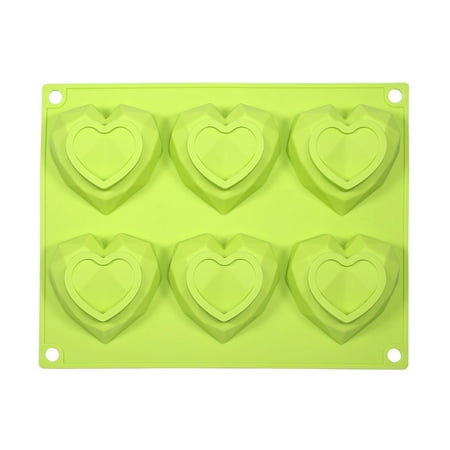 

Trayknick Love Heart Mold Healthy Lightweight Safe Silicone Love Heart Shaped Cake Cookies Baking Mould for Home