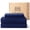 Navy Blue, variant on EMONIA Queen Bed Sheet Set 4-Piece with 14" Deep Pocket, Hotel Luxury Super Soft & Breathable Polyester Washed Cotton Fabric (Dark Gray)