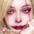 thumbnail image 4 of UYAAI 1 par de lentes de color rosa Accesorios de anime Lentes de contacto de color para ojos Lentes de cosplay Nezuko Lentes de anime Lentes de Halloween, 4 of 5