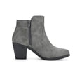 thumbnail image 2 of Unique Bargains Women's Round Toe Stacked Block Heel Zipper Ankle Boots, 2 of 7