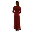 thumbnail image 3 of 24seven Comfort Apparel Long Sleeve Maternity Maxi Dress, 3 of 4