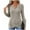 Khaki, variant on Womenâs Trendy V-Neck Chic Groove Ribbed Pullover Solid Colored Long Sleeve Casual Loose Warm Fitting Blouses Shirts Top,Sizes S-2XL